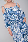 Spirito Light Blue Printed Dress