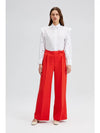 Wide Leg Crepe Trousers By Touche Prive