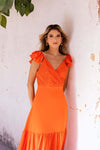 Vestido Yesica Naranja By Naranja Rosa