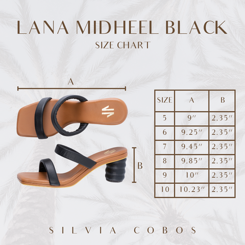 Silvia Cobos Lana Mid Heel  Black