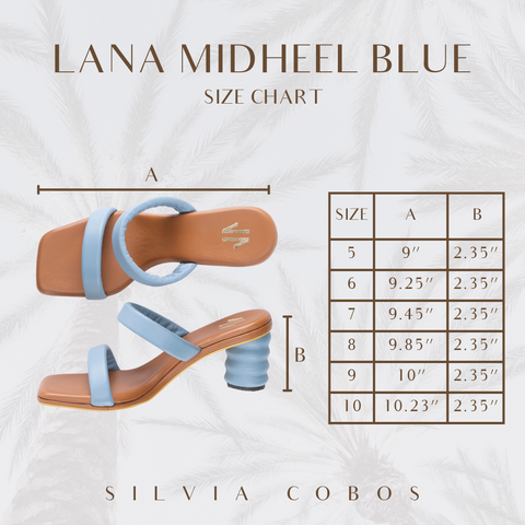 Silvia Cobos Lana Mid Heel  Blue