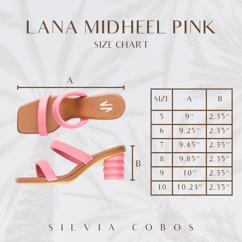 Silvia Cobos Lana Mid Heel  Pink
