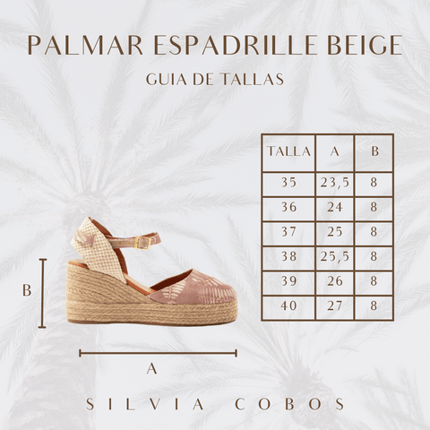 Silvia Cobos Palmar Espadrille Beige