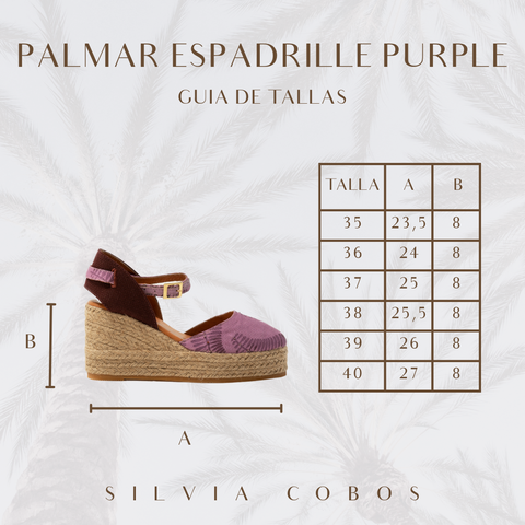 Silvia Cobos Palmar Espadrille Purple