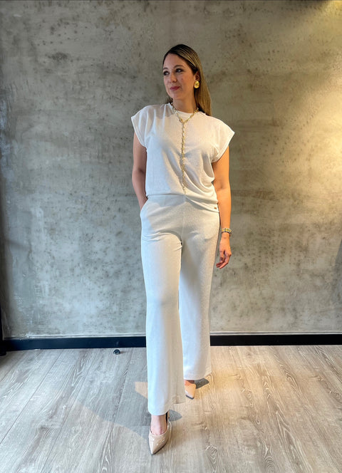 Pantalones Fiesta Blanco By Viviana Ramirez