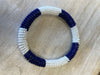 White and Blue Bracelet By Artesanos
