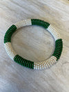 White and Green Bracelet By Artesanos