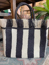 Woven Bag Black and White By Artesanos
