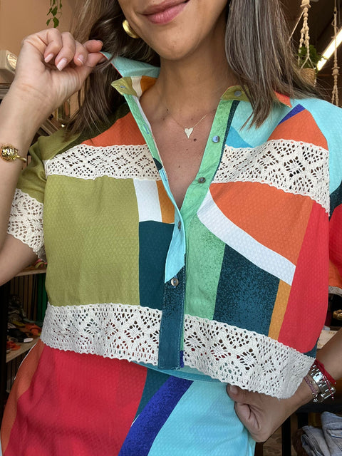Blusa Corta Suasi Colores By Dushi