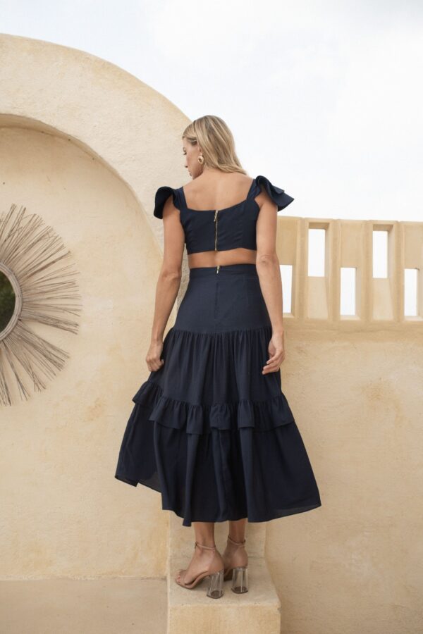 Anahi Dress Navy By Naranja Rosa– Silvia Cobos