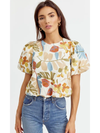 Viola Puff Sleeve Embroidered Top By Greylin
