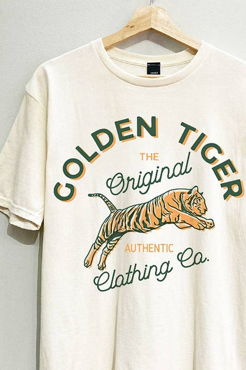 Sweet Claire: Golden Tiger Graphic Tee
