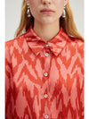 Patterned Satin Shirt By Touche Prive