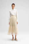 Touche Prive: PLEATED TULLE SKIRT