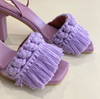 Silvia Cobos Candy Lace Up Mid Heel Lilac