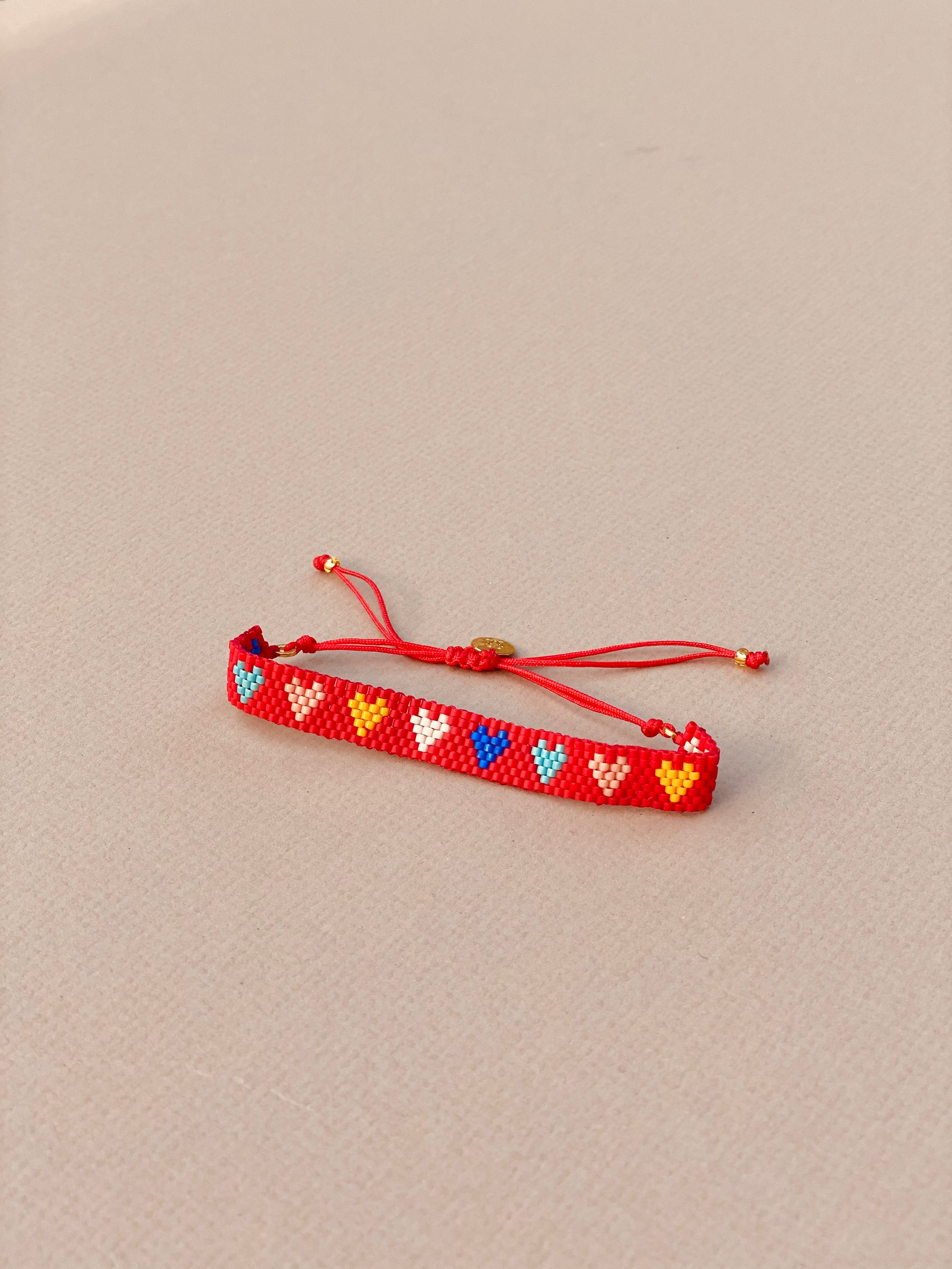 Valentine Hearts Pony Bead Bracelet – Kiley's Korner Boutique