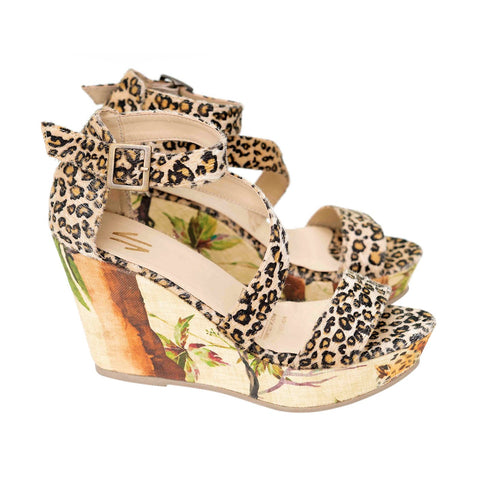 Espadrille Wedges Silvia Cobos Tropical Cheetah Print