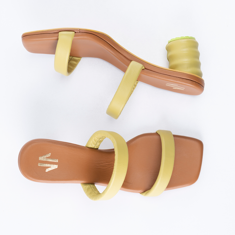 Silvia Cobos Lana Mid Heel  Green