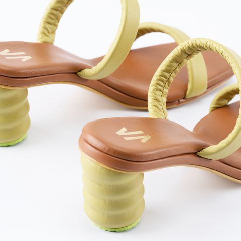 Silvia Cobos Lana Mid Heel  Green