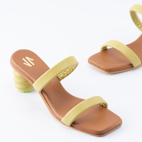 Silvia Cobos Lana Mid Heel  Green